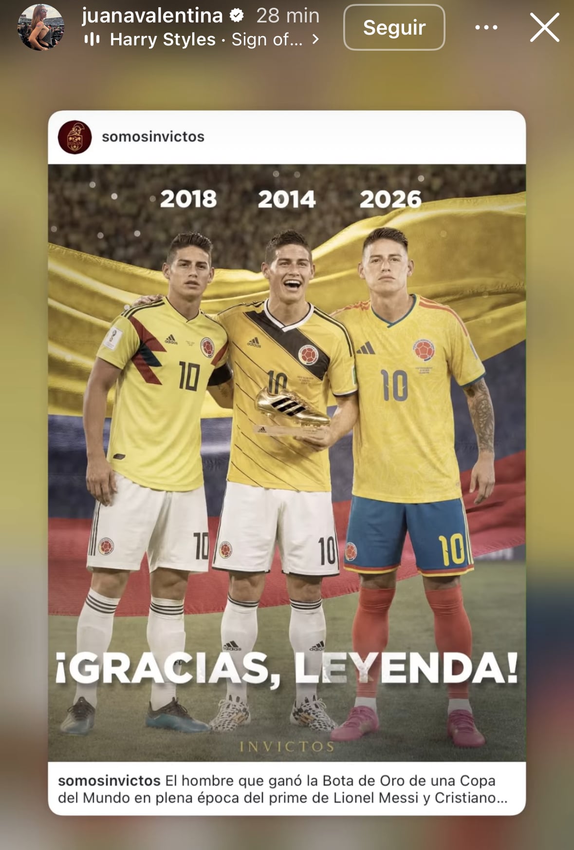 Hermana de James Rodríguez reaccionó a la eliminación de Colombia del Mundial 2026.