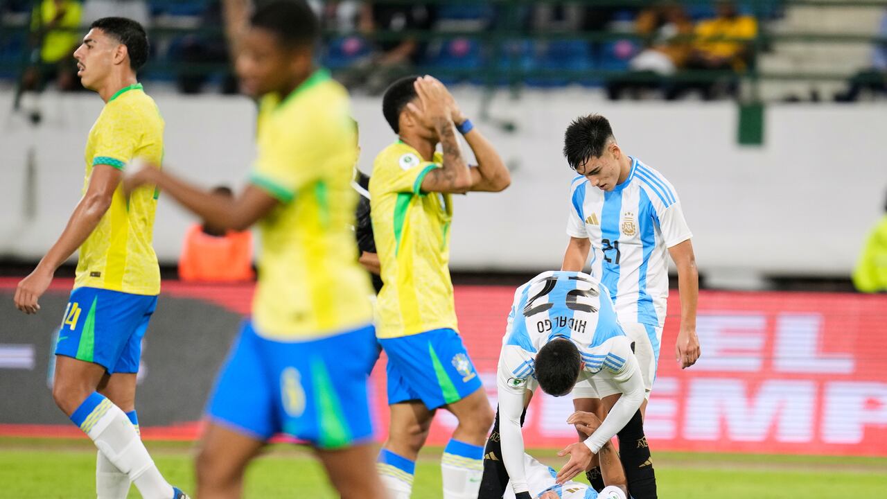 Imagen del partido Brasil vs. Argentina, por la cuarta fecha del Sudamericano Sub-20.