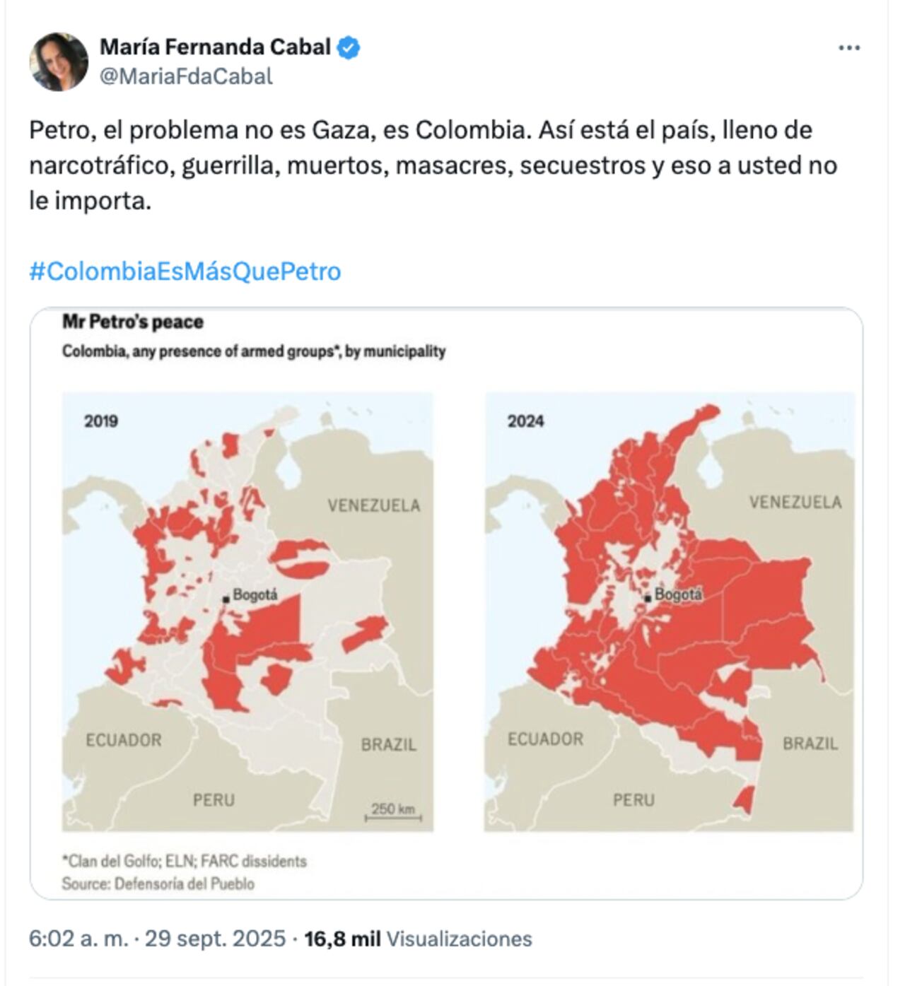 Imagen de María Fernanda Cabal