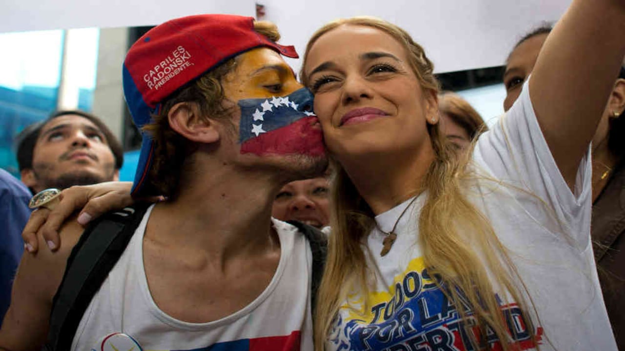 Lilian Tintori fue una de las activistas más enérgicas en exigir la liberación de su esposo, Leopoldo López. Foto: AP