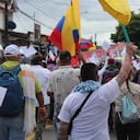 Imagen de movilizaciones en Colombia.