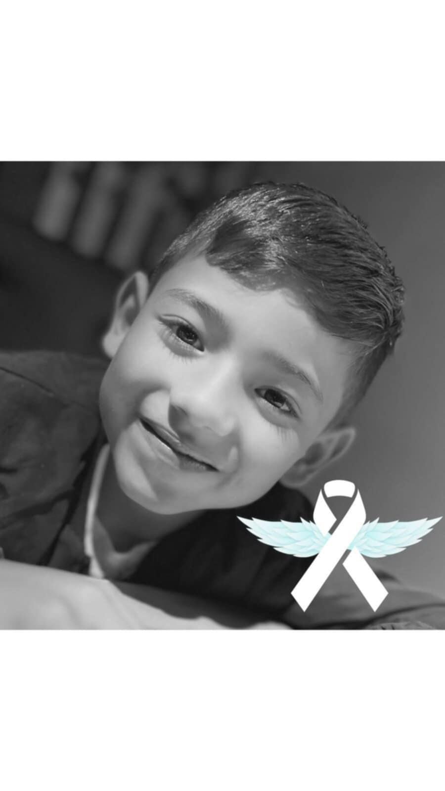 Él era Alán Tomás, de 7 años. La foto se publica con autorización de su señora madre.