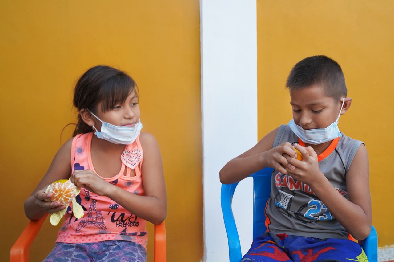 Ledimar y Luifer llegaron a Colombia en el 2019, y son beneficiarios del PAE, implementado por el WFP.