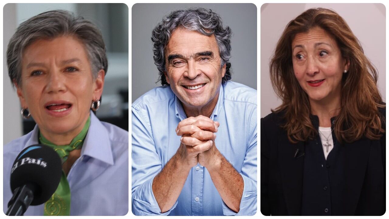 Claudia López, Sergio Fajardo e Ingrid Betancourt.