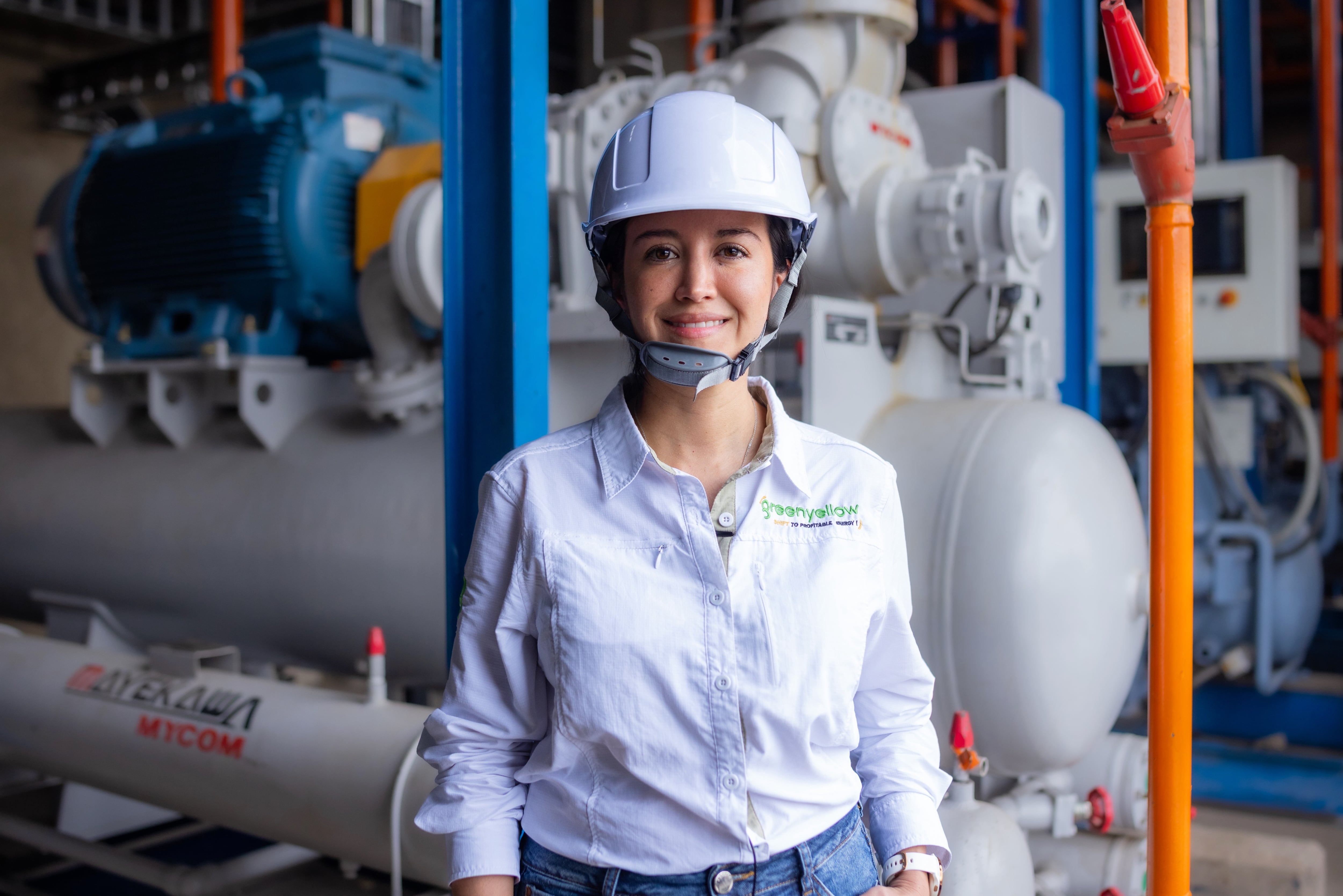 Damaris Franco, directora de Eficiencia Energética de GreenYellow Colombia, participó en la planeación y ejecución de la nueva infraestructura de refrigeración.