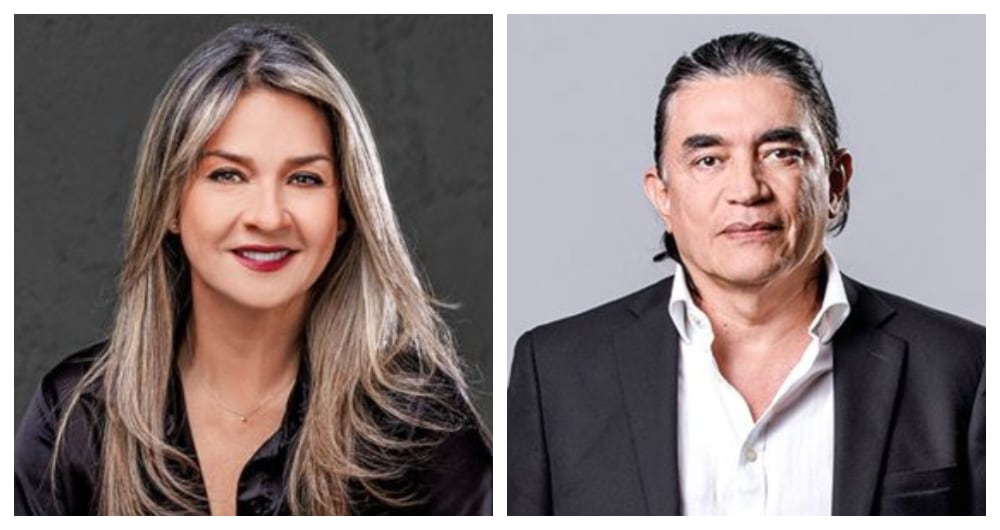 Vicky Dávila y Gustavo Bolívar