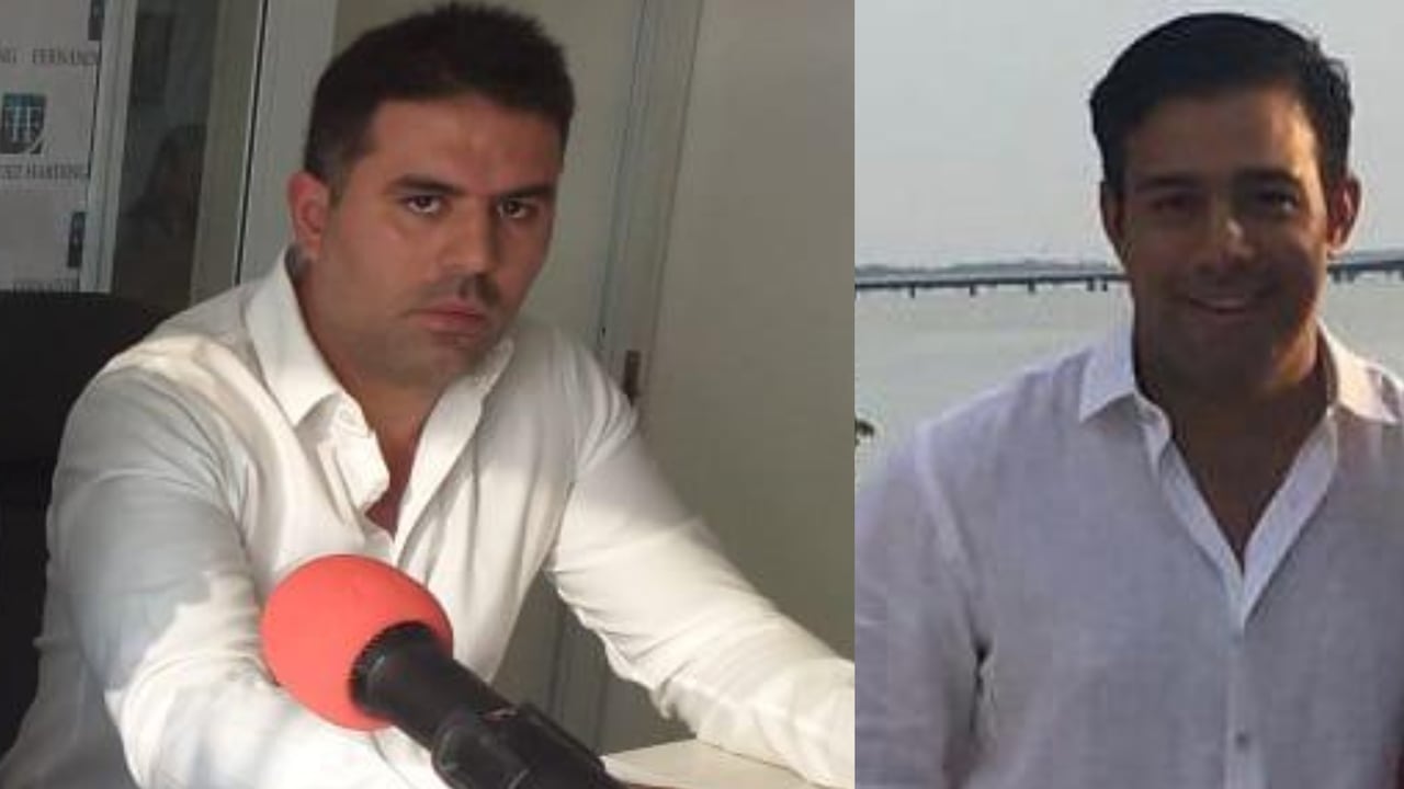 Allan Scalzo (izq), presunto autor intelectual del asesinato de Haled Saghair (der).