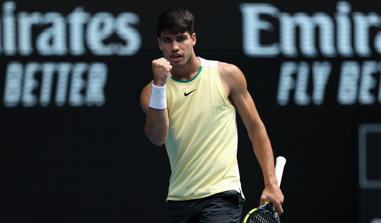 Carlos Alcaraz se ha mostrado fuerte en el Abierto de Australia 2024