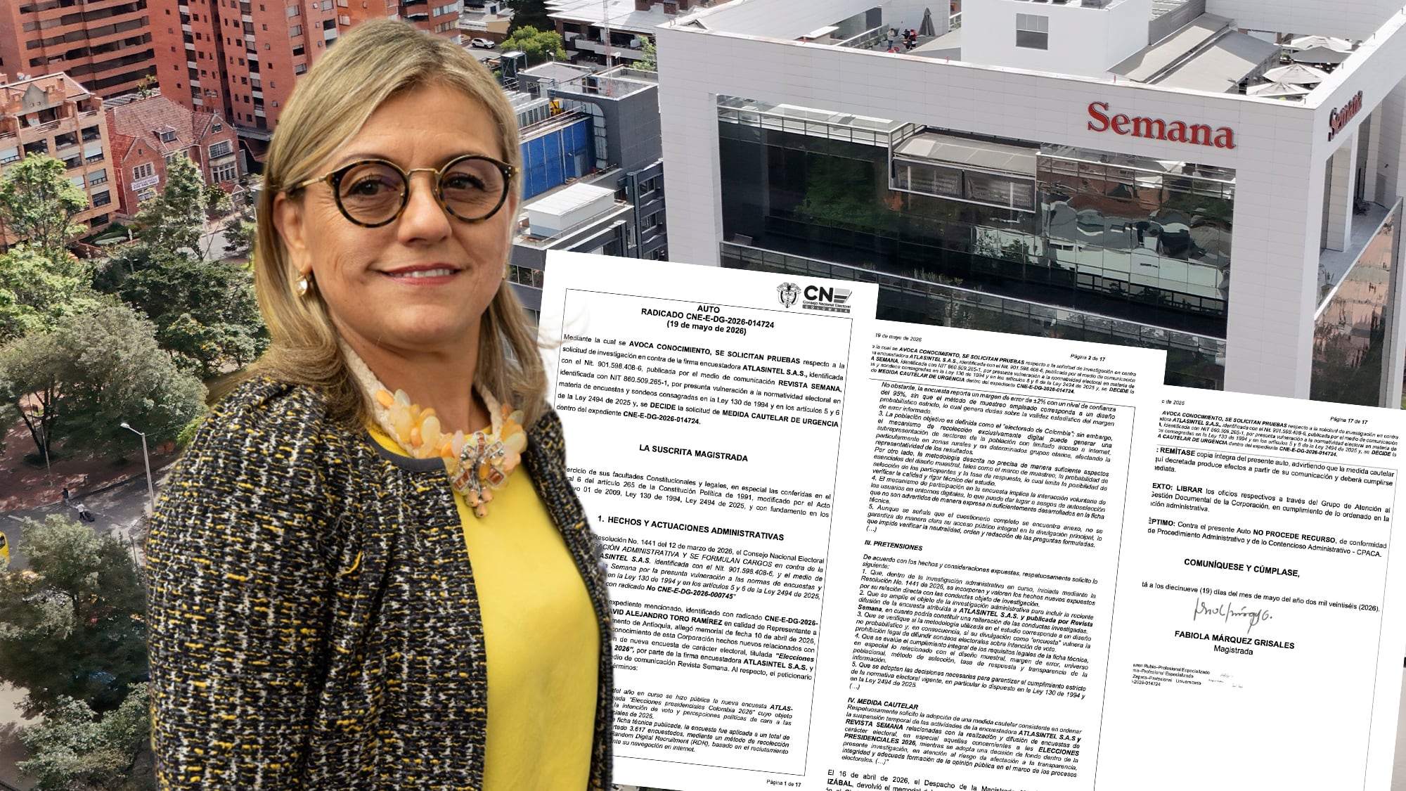 Semana magistrada Fabiola Marquéz, del CNE