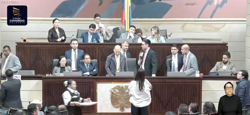 Cámara de Representantes en debate a la reforma pensional
