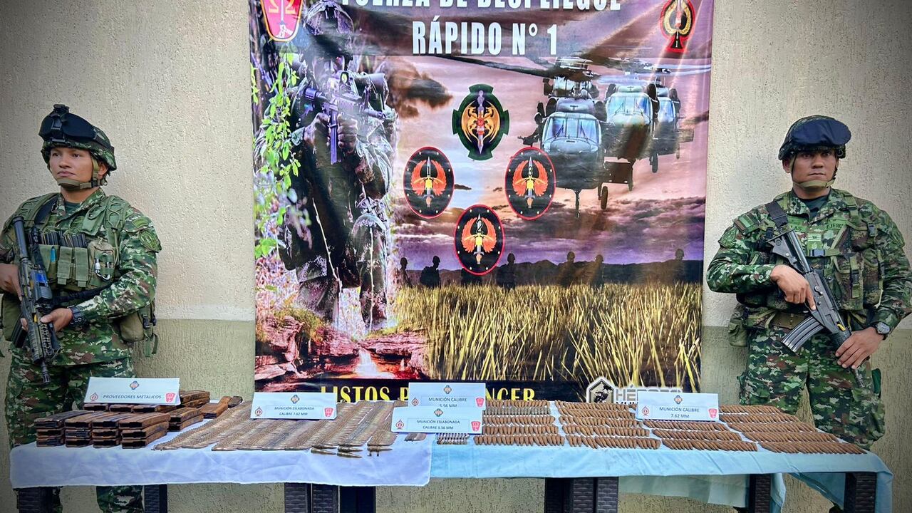 Munición incautada en La Macarena, Meta