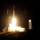 A Falcon 9 SpaceX rocket with the Crew Dragon capsule lifts off from pad 39A at the Kennedy Space Center in Cape Canaveral, Fla., Sunday, Nov. 15, 2020. Four astronauts are beginning a mission to the International Space Station. (AP Photo/Chris O'Meara)