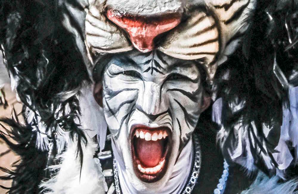 Desde el municipio de Galapa ruge la comparsa Selva Africana. Foto: Cesar David Martínez.