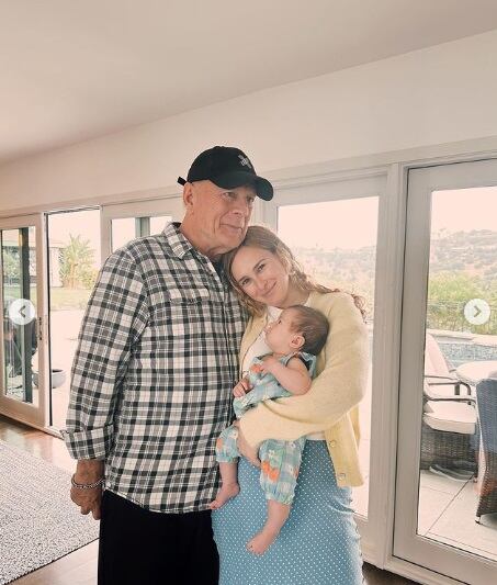 Bruce Willis y su hija Rumer Willis.