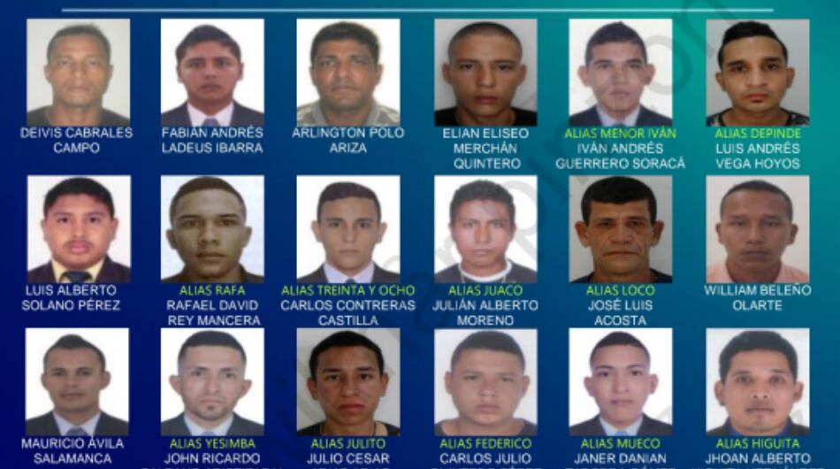 Estos son los hombres más buscados del Magdalena Medio antioqueño.
