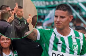 James Rodríguez hace emocionar a la hinchada de Atlético Nacional con sus gestos desde que llegó