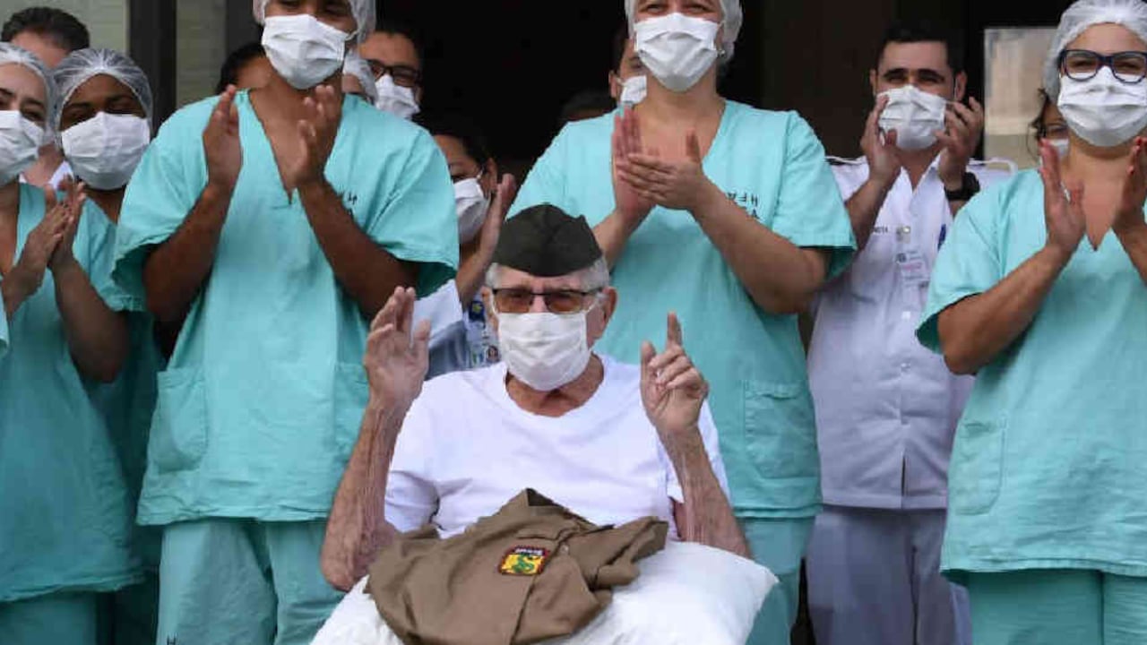 Excombatiente de la Segunda Guerra superó el coronavirus