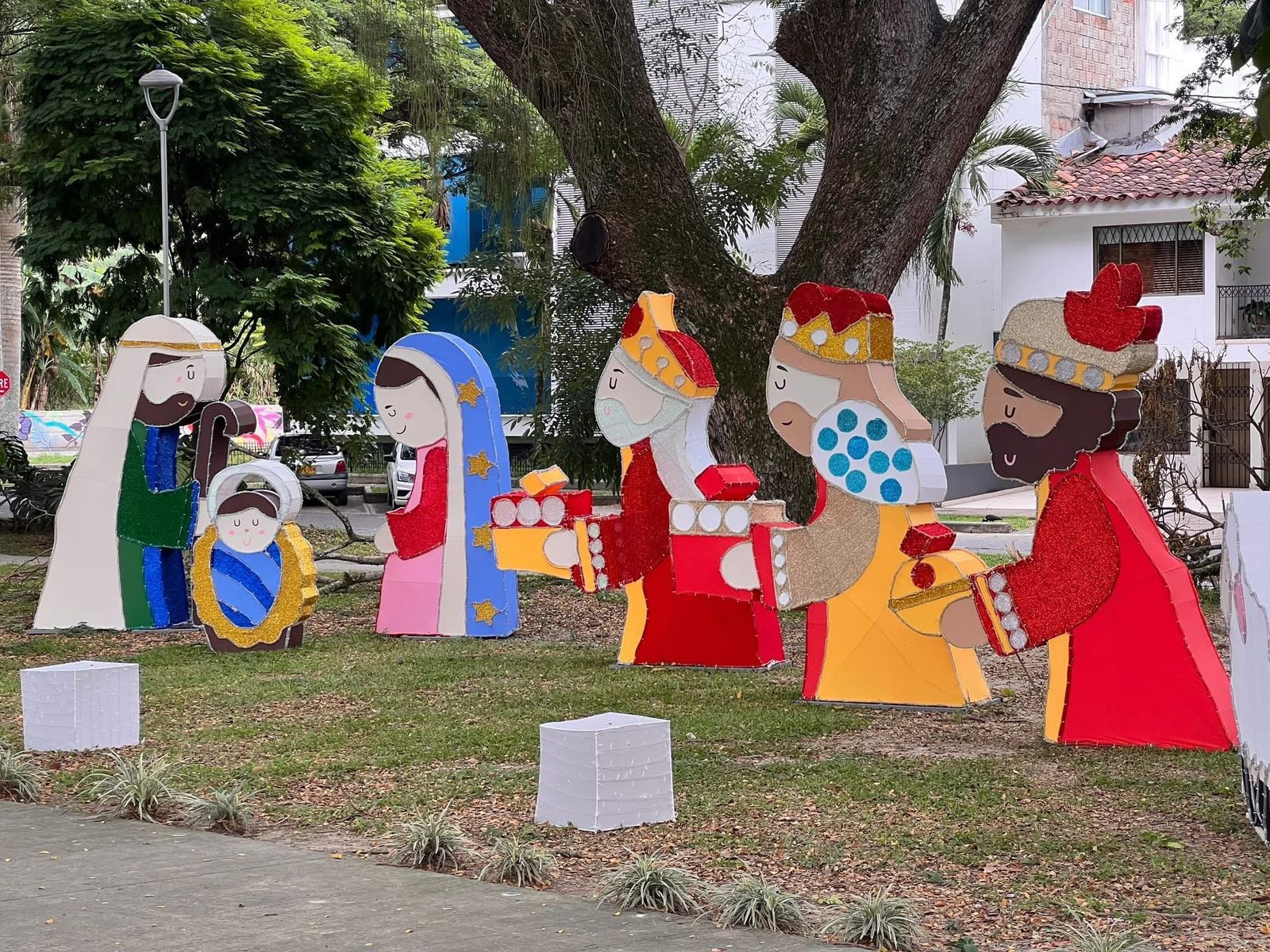 Alumbrado navideño en Cartago, norte del Valle del Cauca