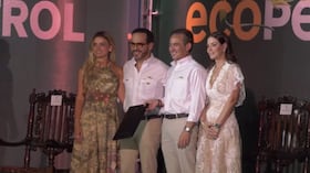 Abelardo De La Espriella y su esposa y primera dama, Ana Lucía Pineda.