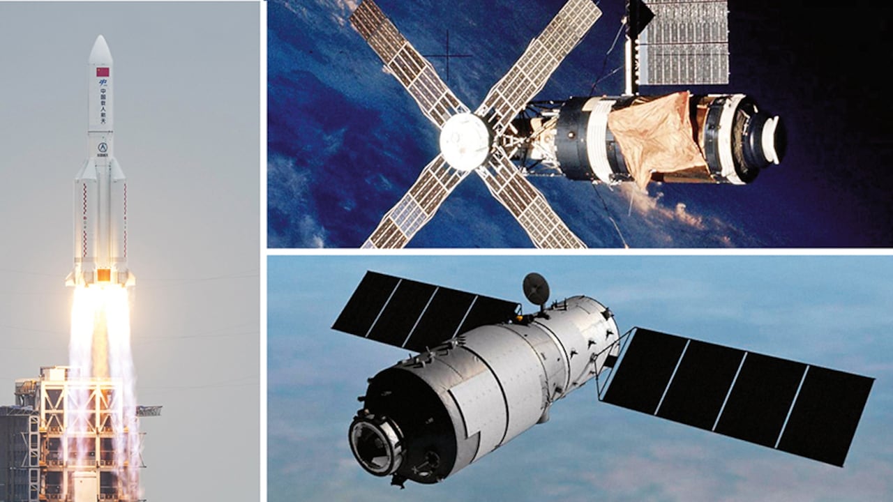 Cientos de toneladas de objetos deambulan en el espacio alrededor del planeta, aunque muchos de ellos arden y se desintegran cuando entran a la atmósfera.