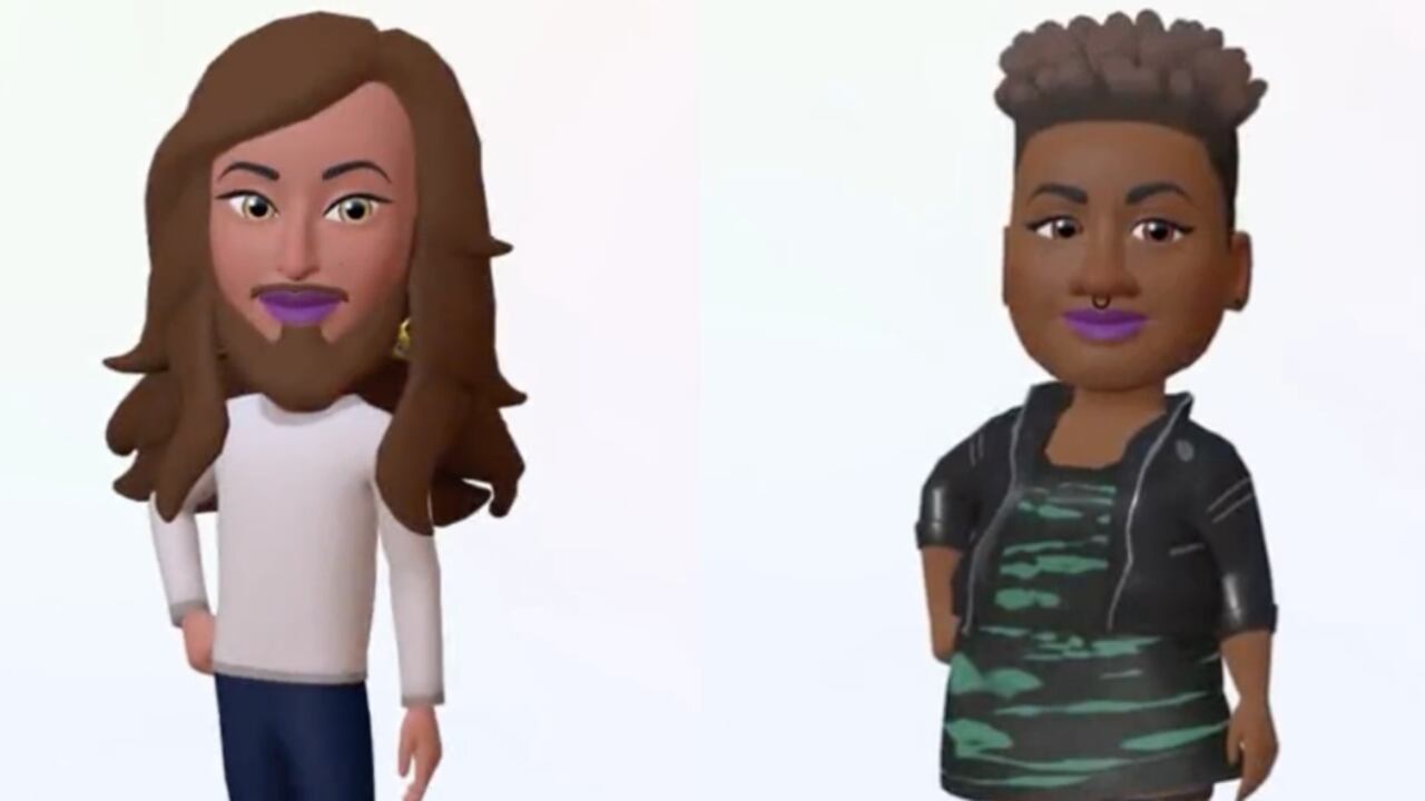 Los avatares se podrán enviar también como ‘stickers’ o pegatinas a los contactos dentro de los chats. Foto: Tomada de Twitter - @Meta