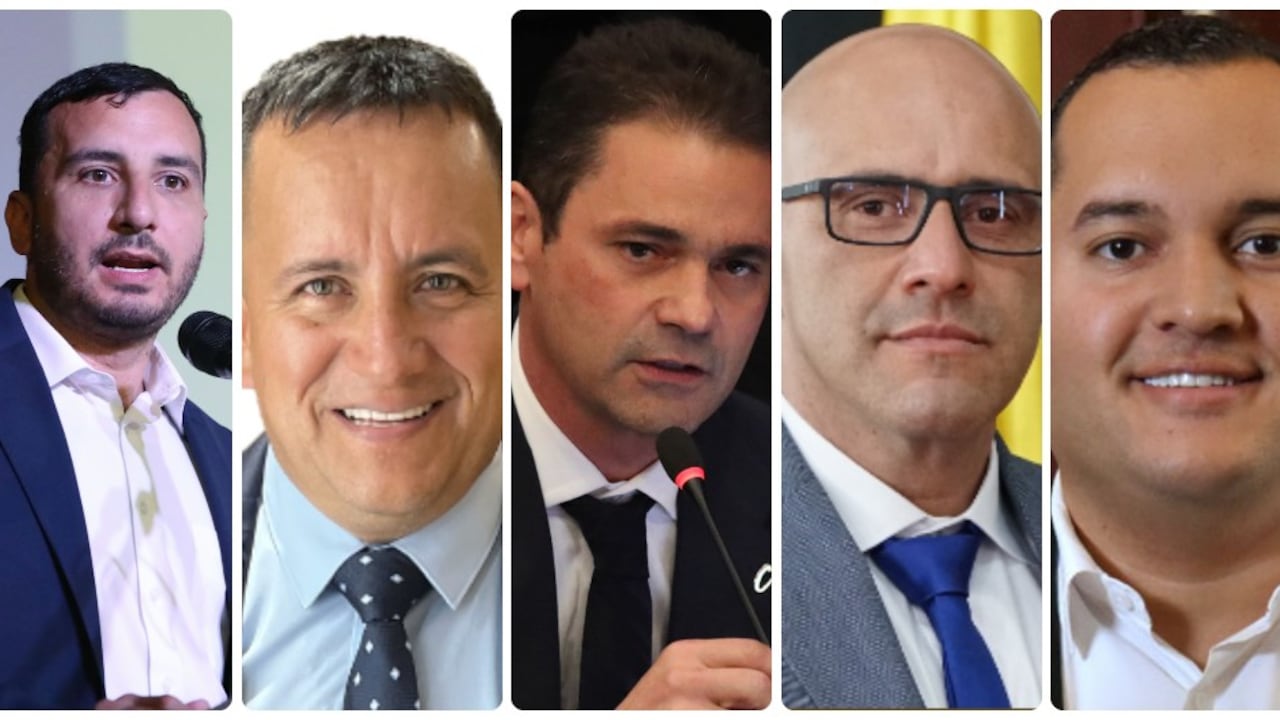 Algunos congresistas conservadores que fueron sancionados.