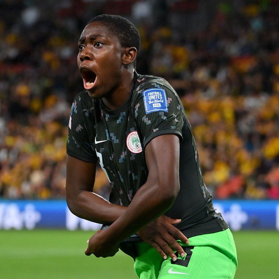 Asisat Oshoala anotó el tercer gol de las africanas.
