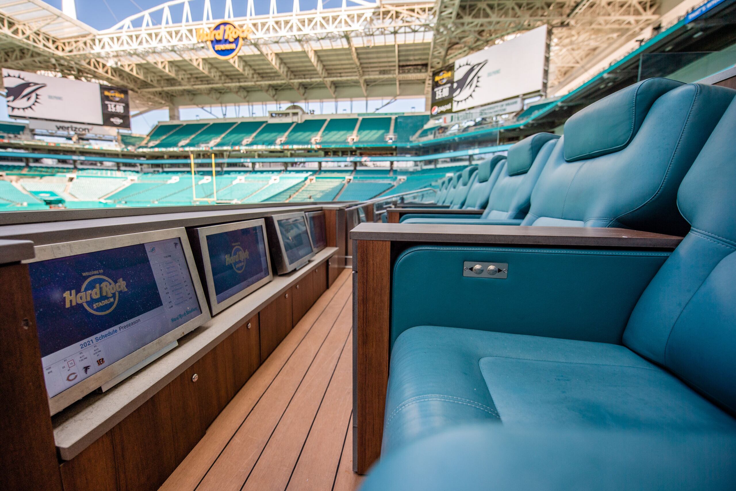 Exclusivas sillas en el Hard Rock Stadium