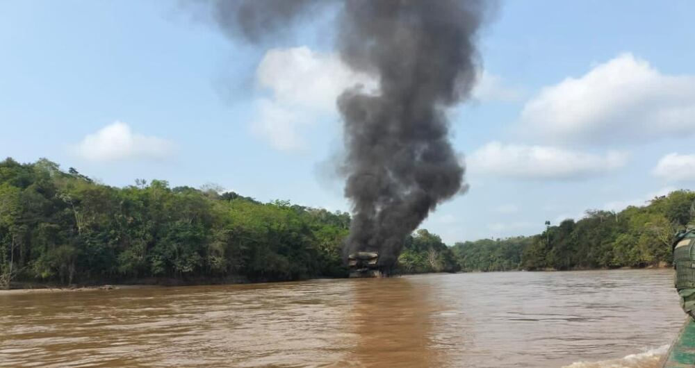 Operación contra la minería ilegal en el Bajo Cauca antioqueño.