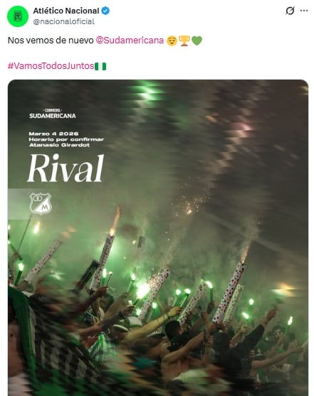 Pantallazo X: @nacionaloficial