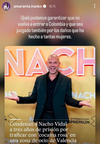 Reacción Amaranta Hank