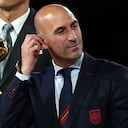 Luis Rubiales, señalado por un beso no consensuado a una jugadora de España en el Mundial Femenino 2023.