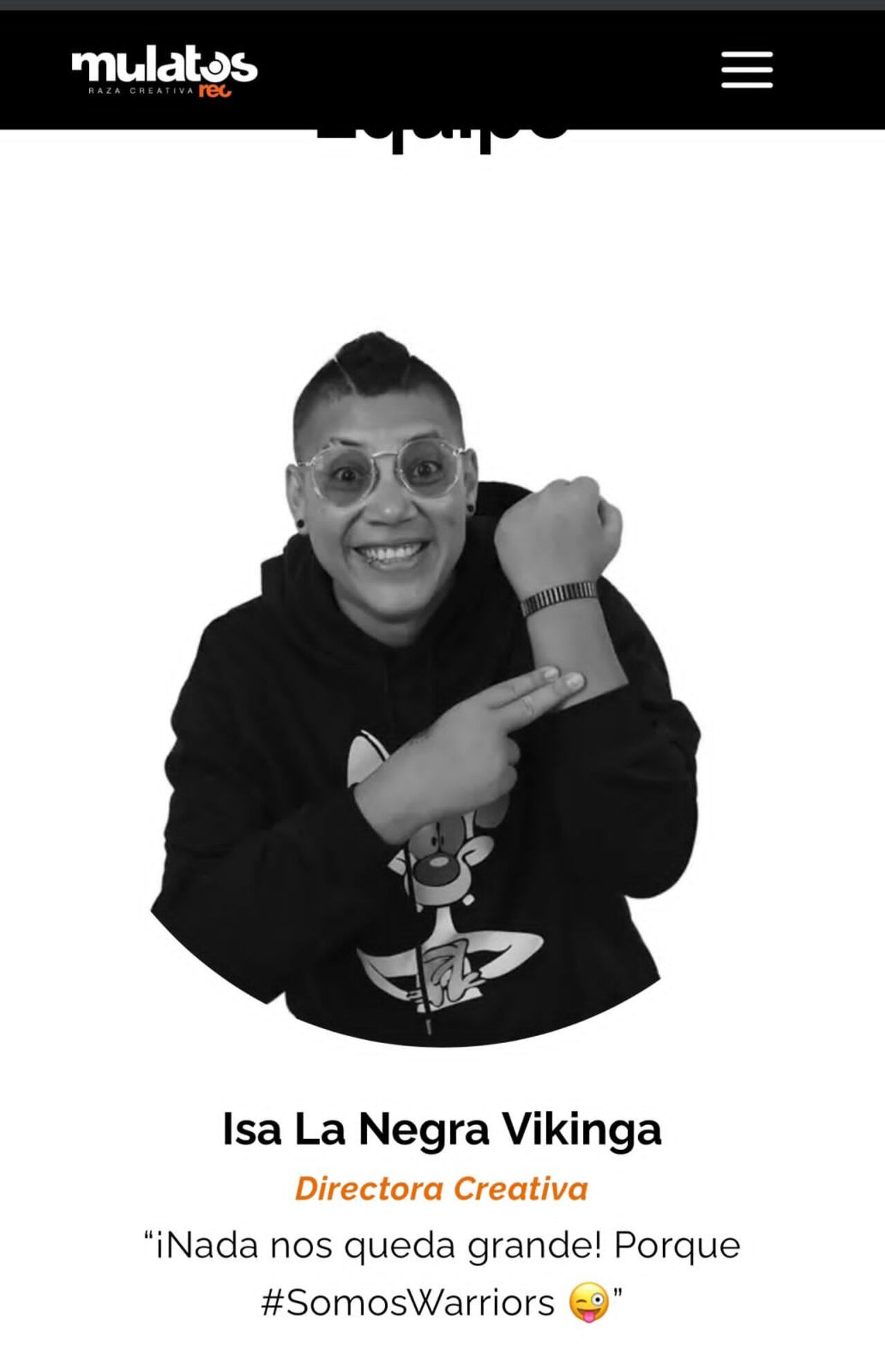 Isa La Negra Vikinga, directora creativa de Mulatos.