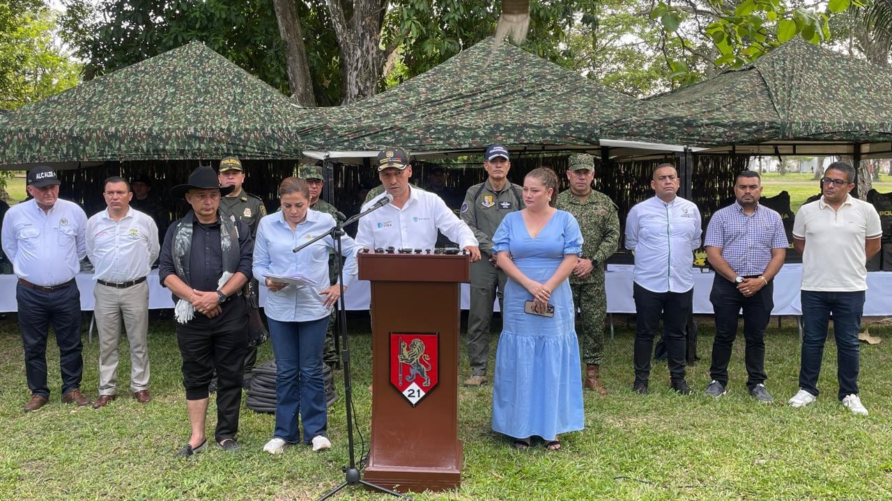 El ministro de Defensa, Pedro Sánchez, anunció que se fortalecerán acciones para desmantelar estructuras criminales en el Meta y Guaviare.