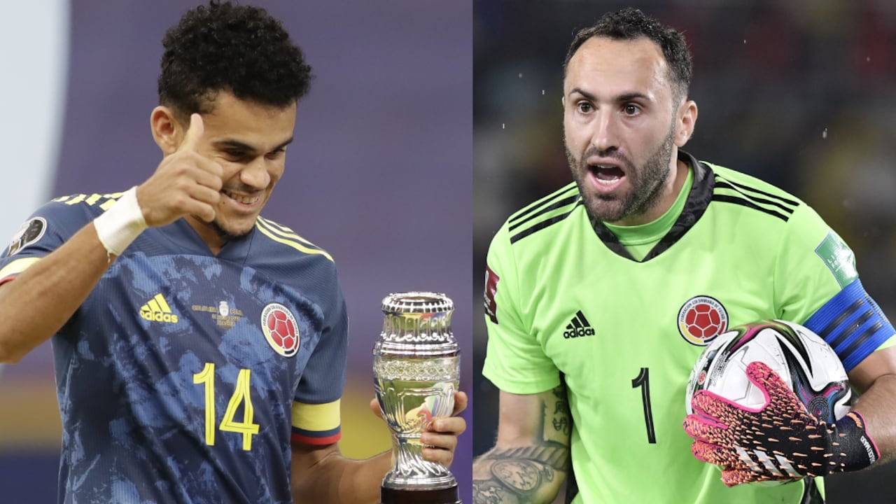 Luis Díaz y David Ospina - Selección Colombia. Foto: AP/Andre Penner//Getty Images