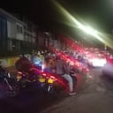 Celebración de Halloween por moteros en Bogotá colapsan las vías