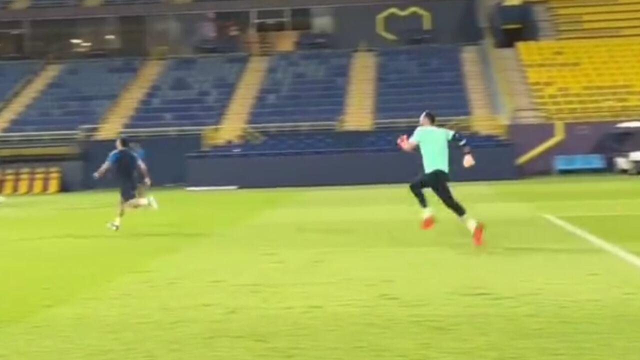 David Ospina tras el cobro de Otavio.