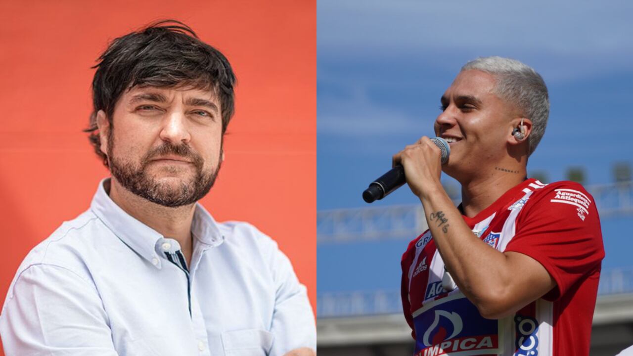 Jaime Pumarejo y Juan Fernando Quintero. Foto: Semana/Esteban Vega La-Rotta//Twitter Club Junior FC (@JuniorClubSA).