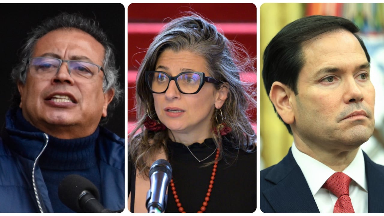 Gustavo Petro, Francesca Albanese y Marco Rubio.