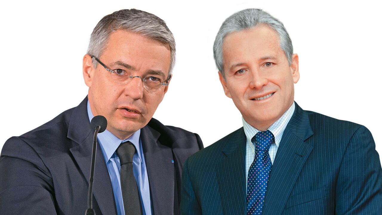 Ives Desjacques, Vicepresidente de Recursos Humanos del Grupo Casino y Carlos Mario Giraldo, Presidente del Grupo Éxito.