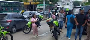 Sitio donde se registró la balacera en el norte de Barranquilla.