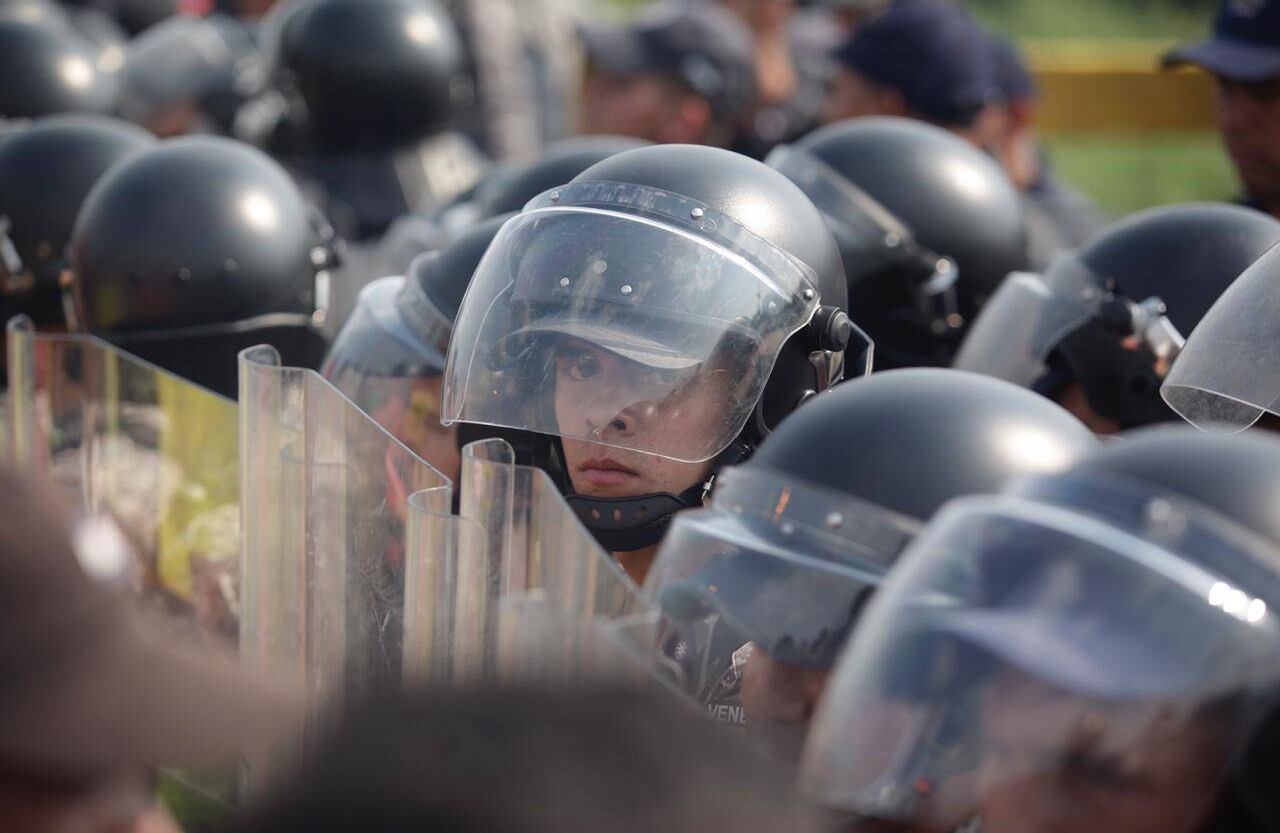 Desde el punto de vista de Guaidó y los casi 50 países que integran el llamado cerco diplomático contra Maduro, con Colombia a la cabeza, el plan es un gana gana. Todo esto salvo que estalle la violencia. foto: Diana Rey Melo