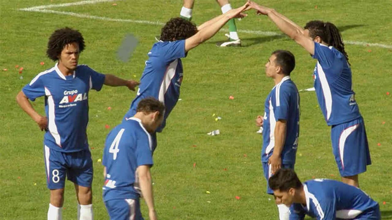 Celebración No. 5 "Casa". Una de las 45 formas de festejar que diseñó el Grupo Aval para su campaña en el Mundial de Brasil 2014.