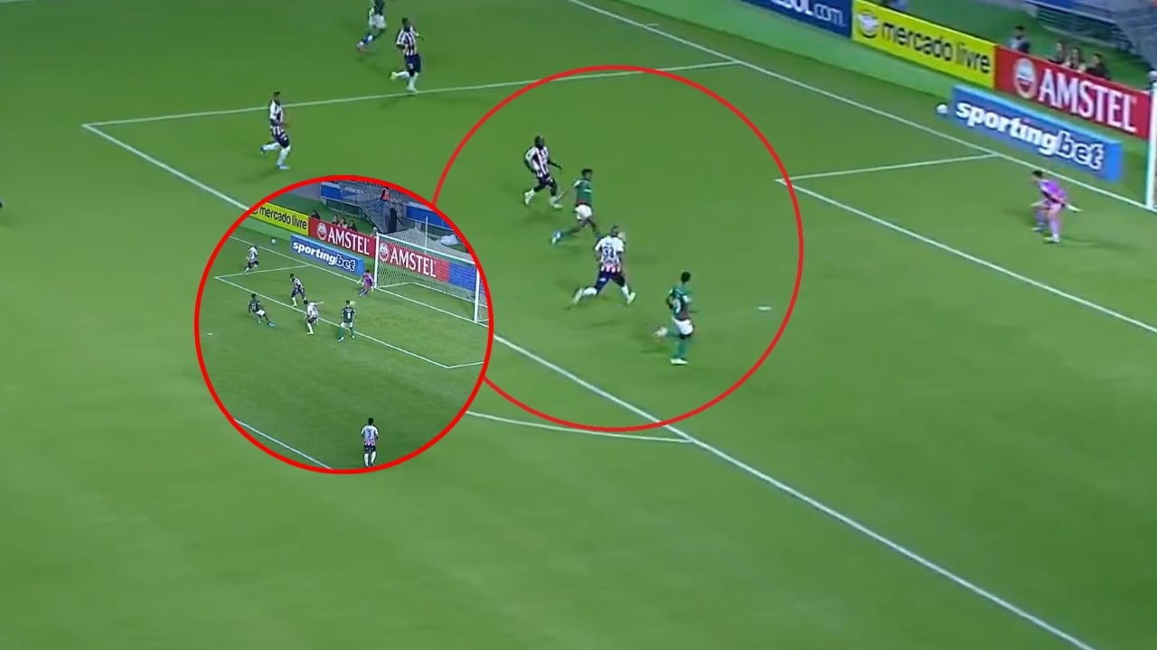 Los remates de Jhon Arias con Palmeiras