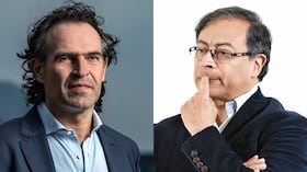 Federico Gutiérrez y el presidente Gustavo Petro.