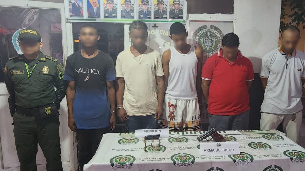 Presuntos integrantes de las AGC en Cartagena