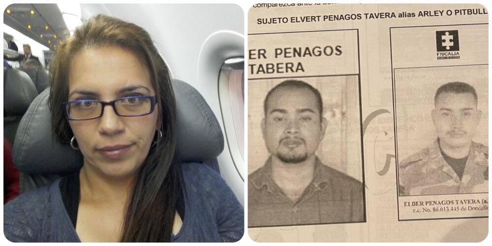 Deyanira Gómez y su expareja de las Farc