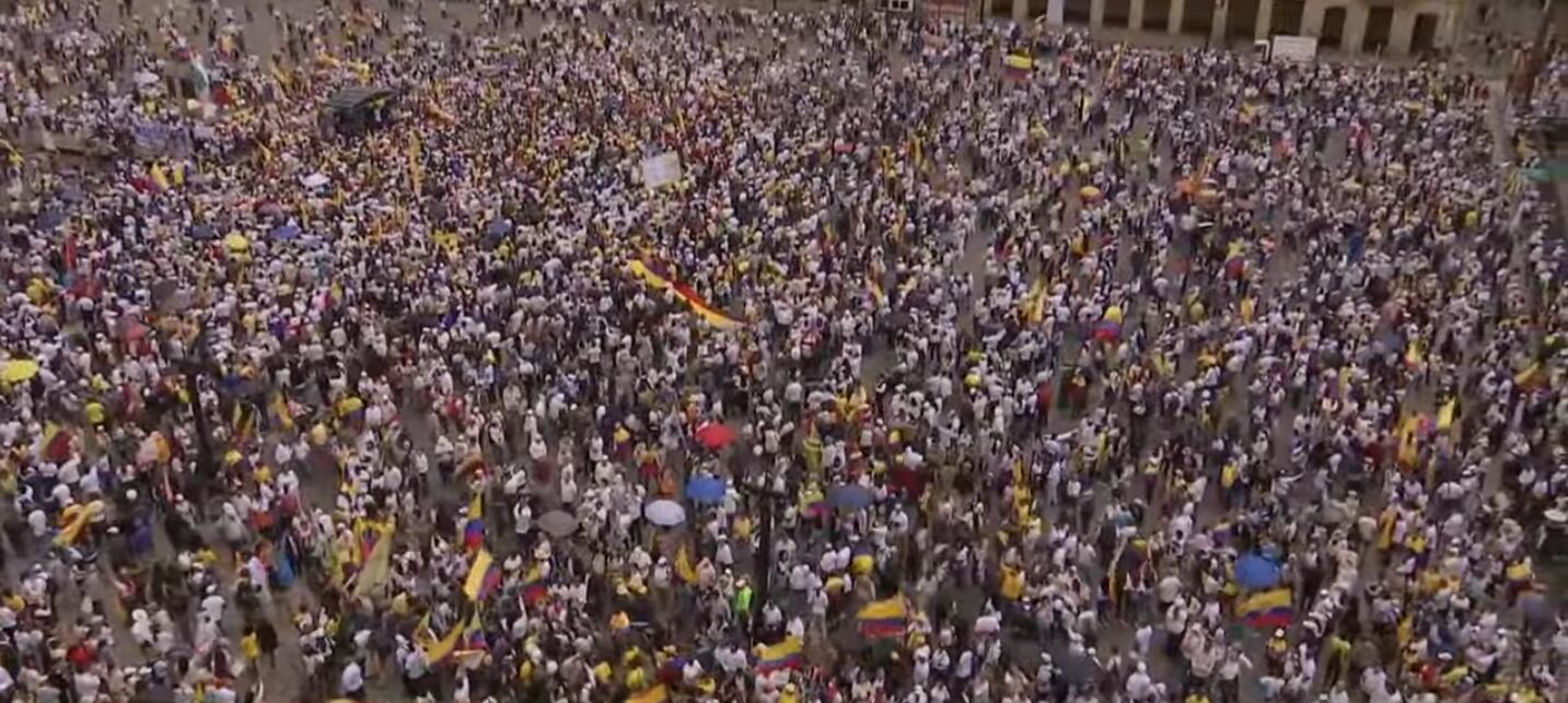 Marcha del silencio plaza de Bolívar
