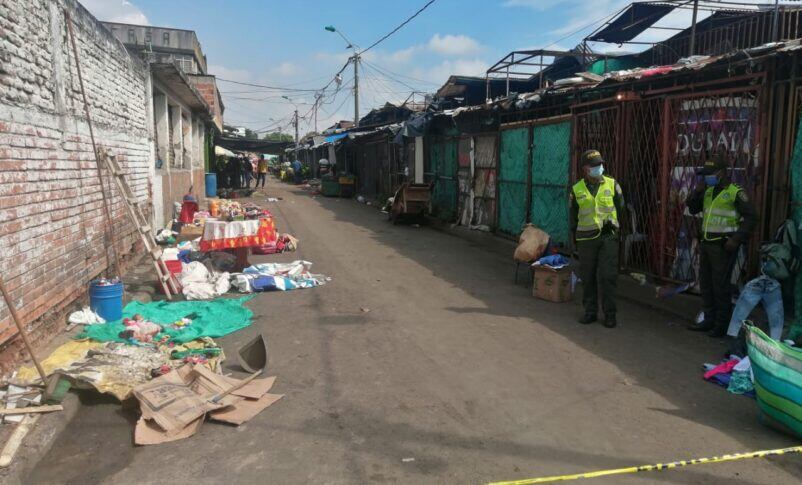 Balacera en galería Santa Elena Cali
