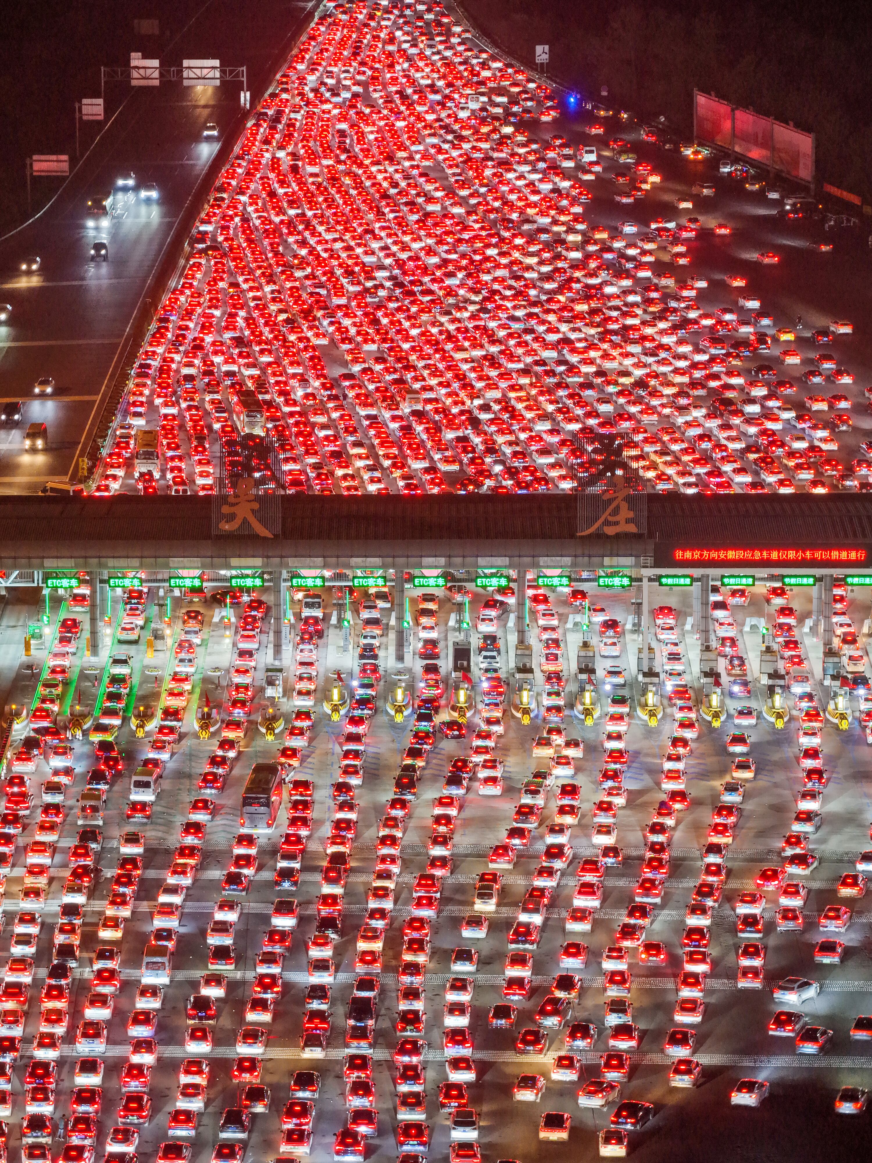 La semana de vacaciones para celebrar el Día Nacional de China, produjo más de un millón de viajes por carretera.